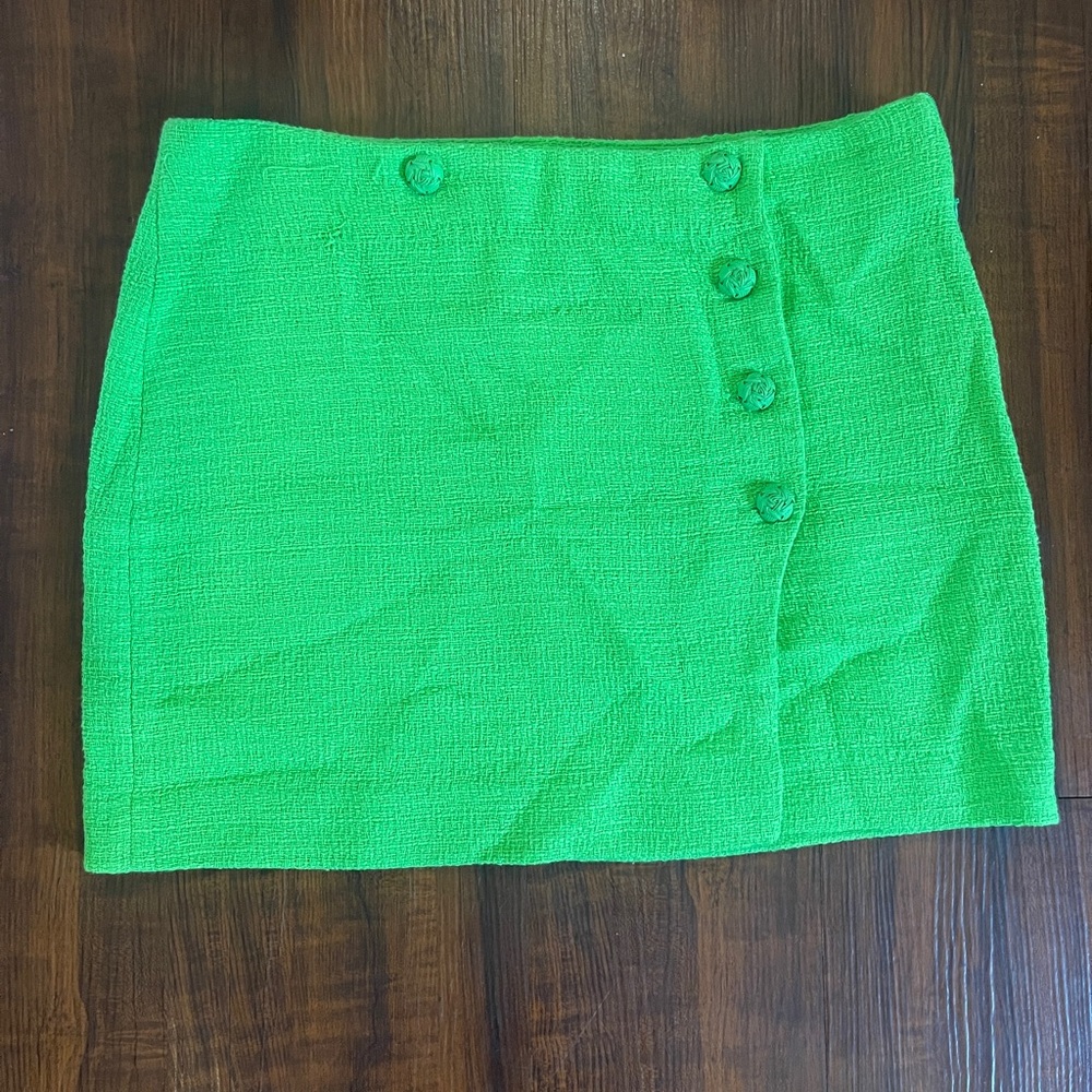 Green Mini Skirt